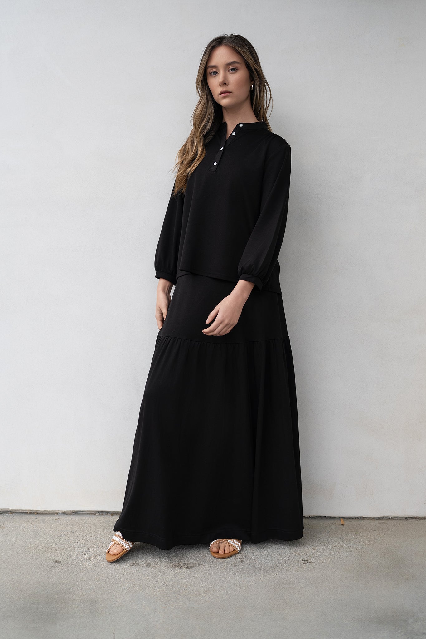 Jersey Top & Skirt Set