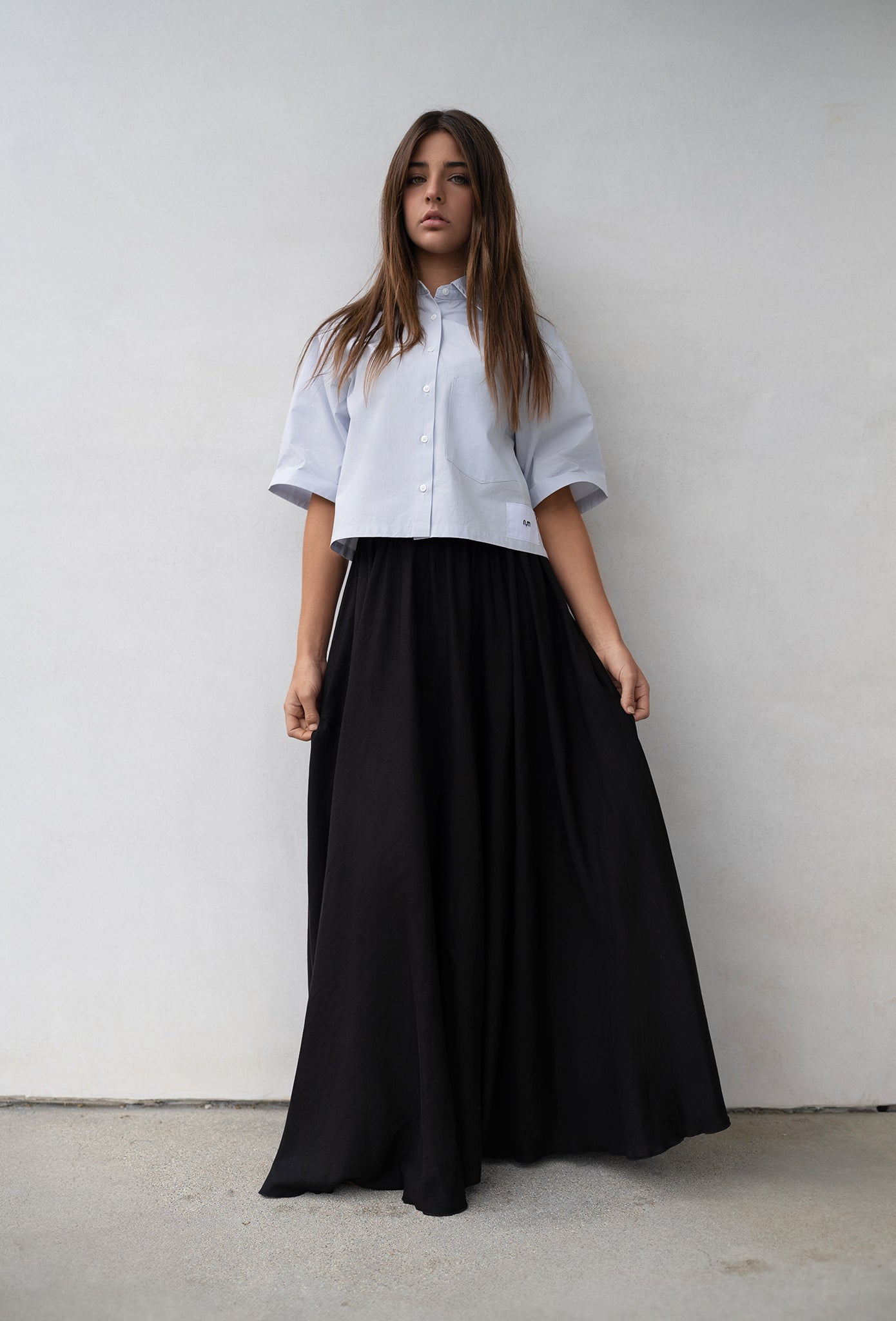 Maxi Linen Circle Skirt