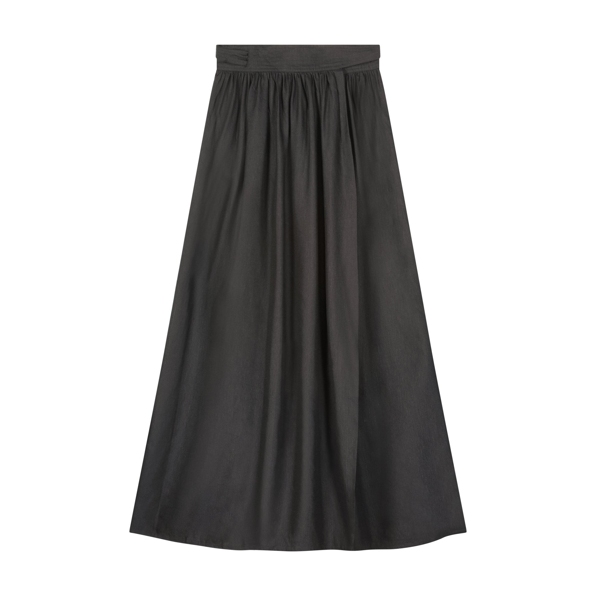 Belted Wrap Skirt - Black - shopndotm - Teen Clothing