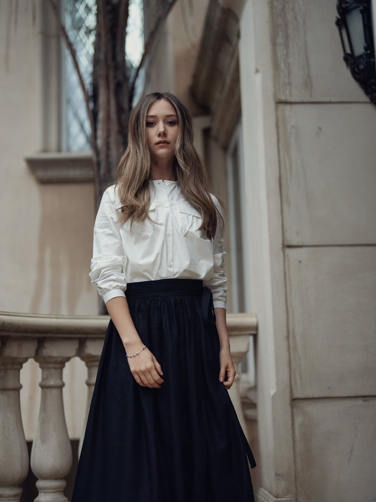 Belted Wrap Skirt - Black - shopndotm - Teen Clothing