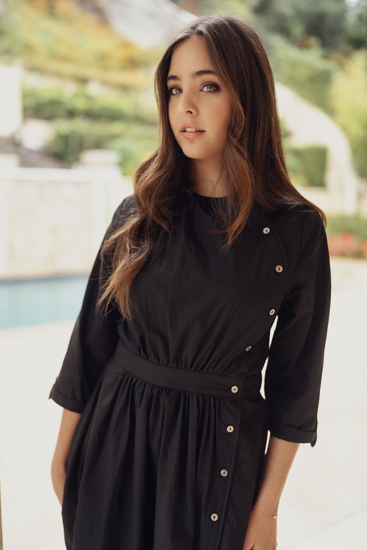 Breeze Cotton Dress - Black - shopndotm - Teen Clothing