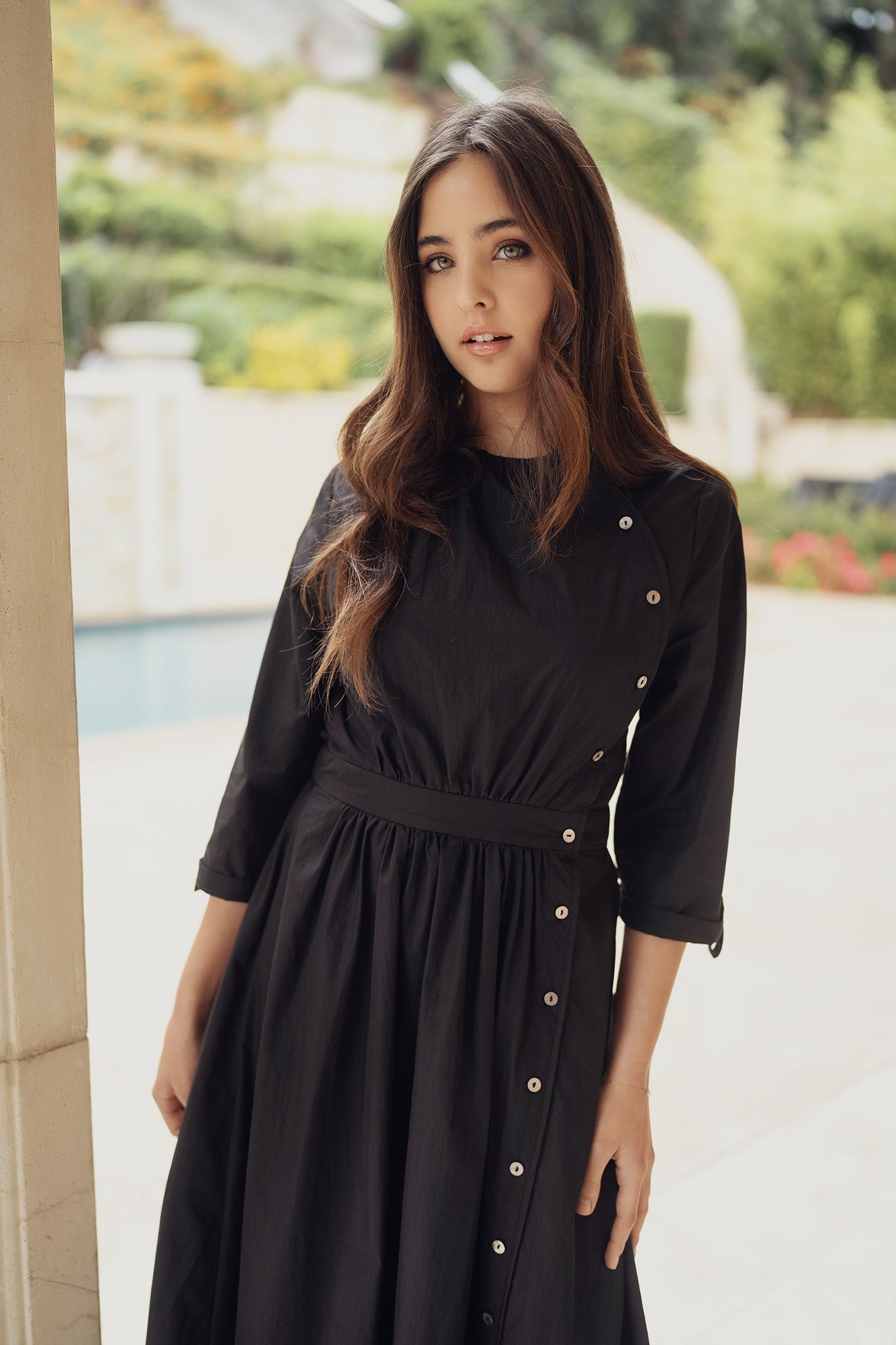 Breeze Cotton Dress - Black - shopndotm - Teen Clothing
