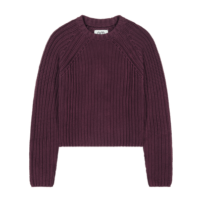 Chunky Straight Sweater - Burgundy
