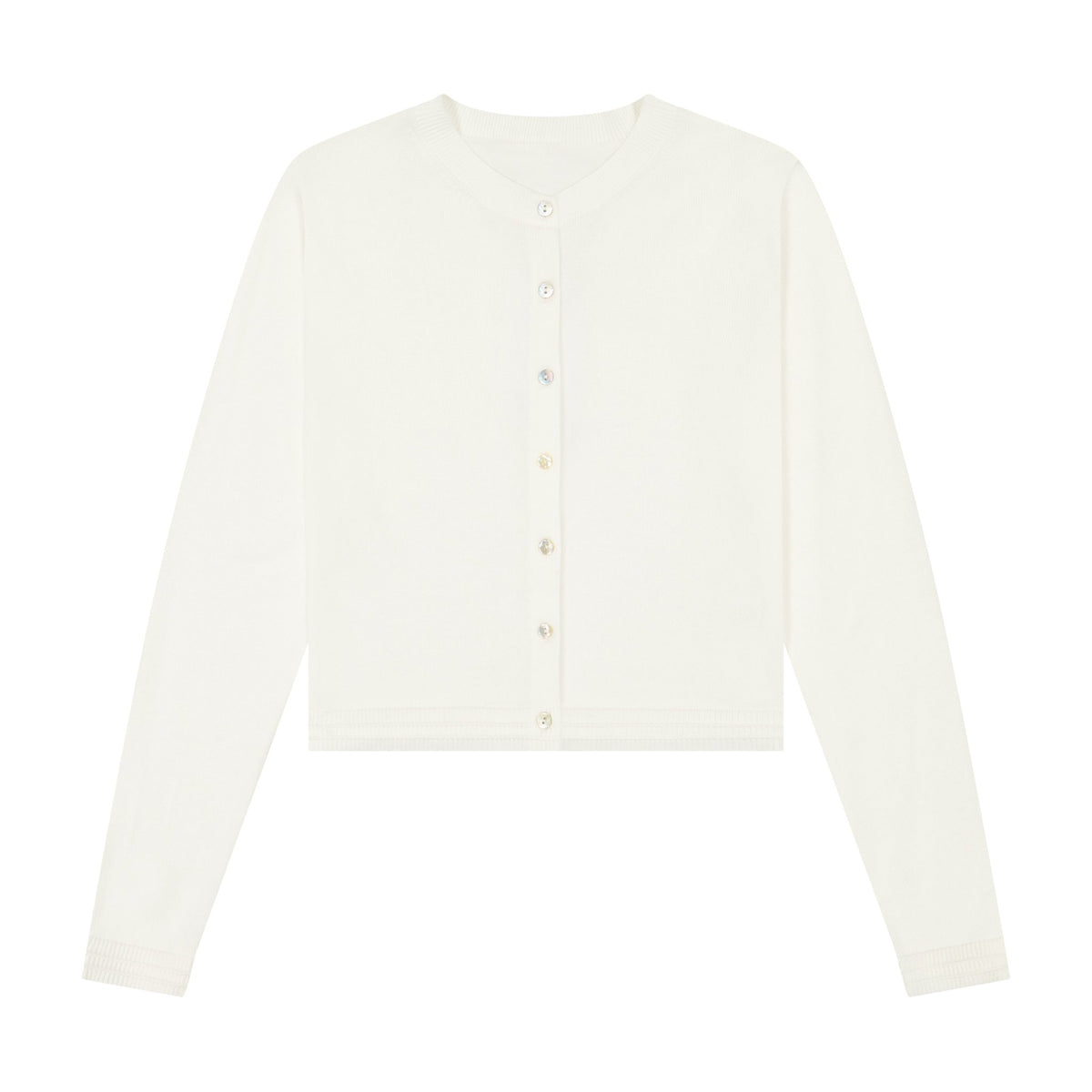 Fine Knit Cardigan - White - shopndotm - Young Adult/Women Clothing