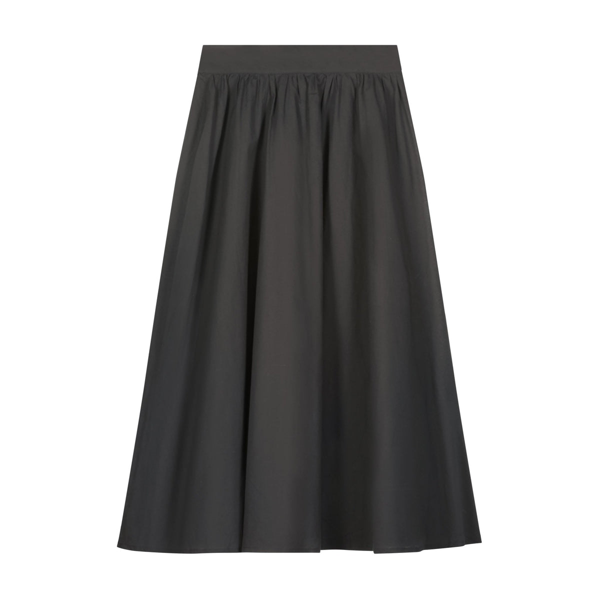 Gathered Voile Skirt - Black - shopndotm - Young Adult/Women Clothing