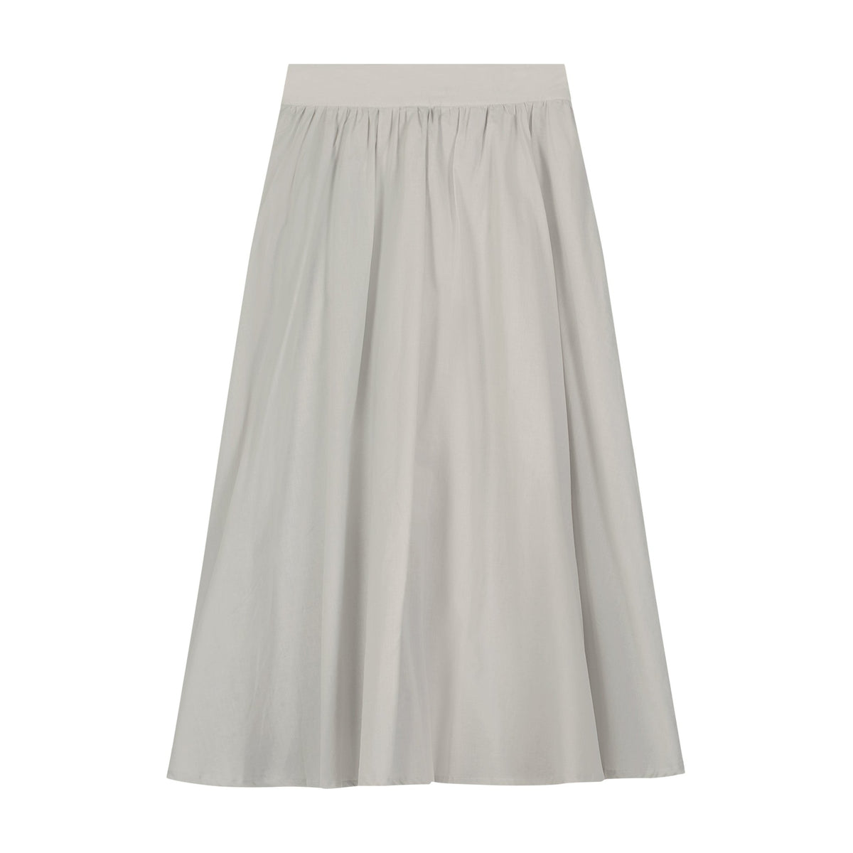 Gathered Voile Skirt - Grey - shopndotm - Teen Clothing