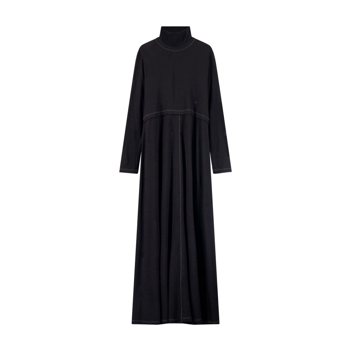 Jersey Long Sleeve Maxi - Black - shopndotm - Teen Clothing