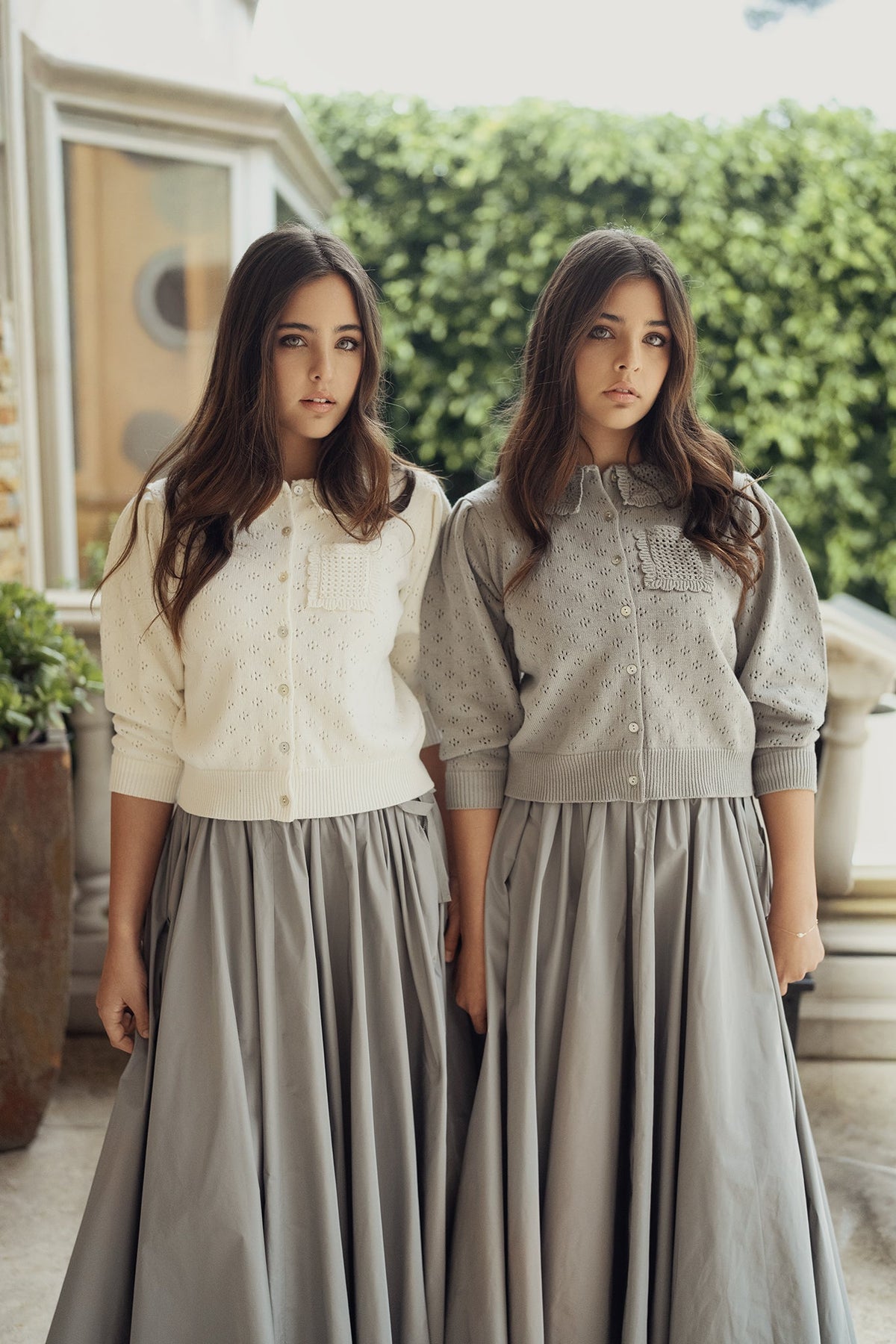 Knit Collar Sweater - Grey - shopndotm - Teen Clothing
