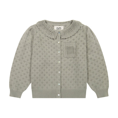 Knit Collar Sweater - Grey