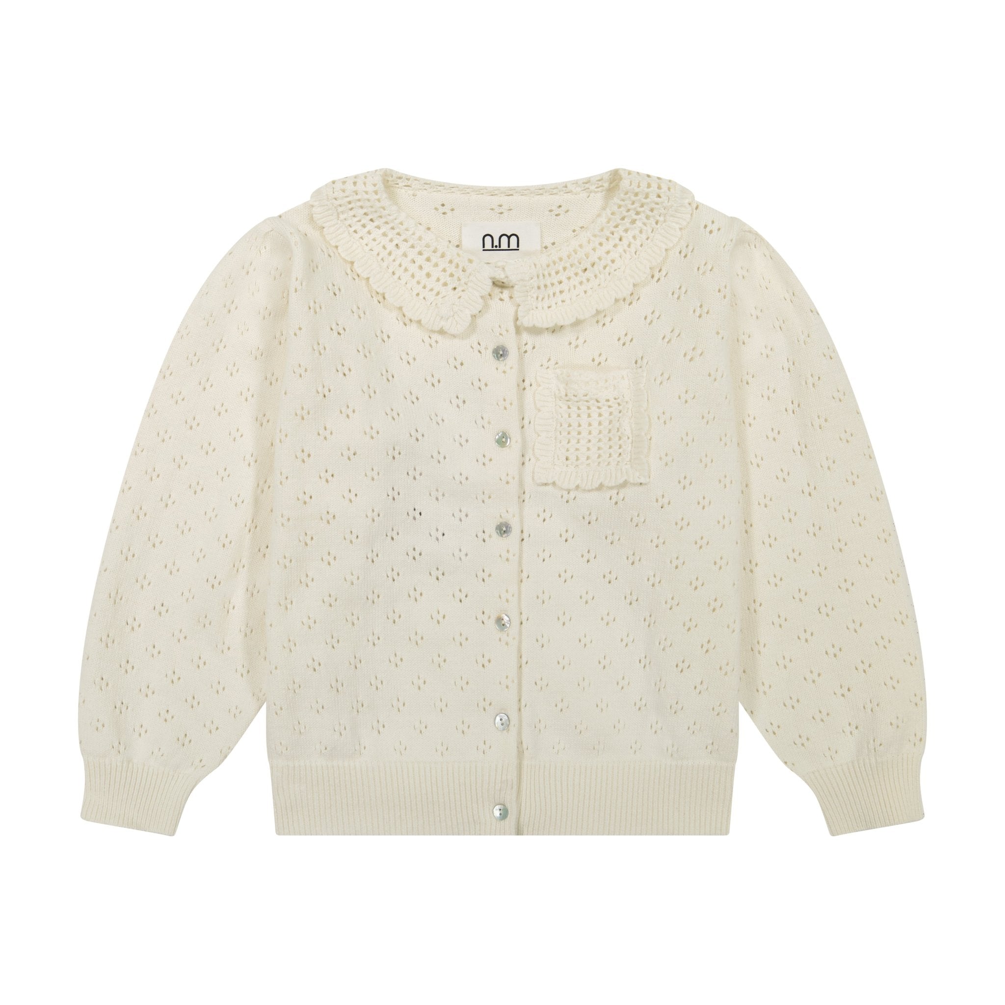 Knit Collar Sweater - White - shopndotm - Teen Clothing