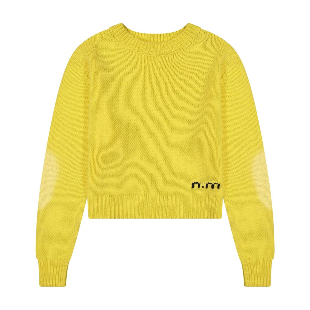Knit Crewneck Cropped Sweater - shopndotm - Teen Clothing