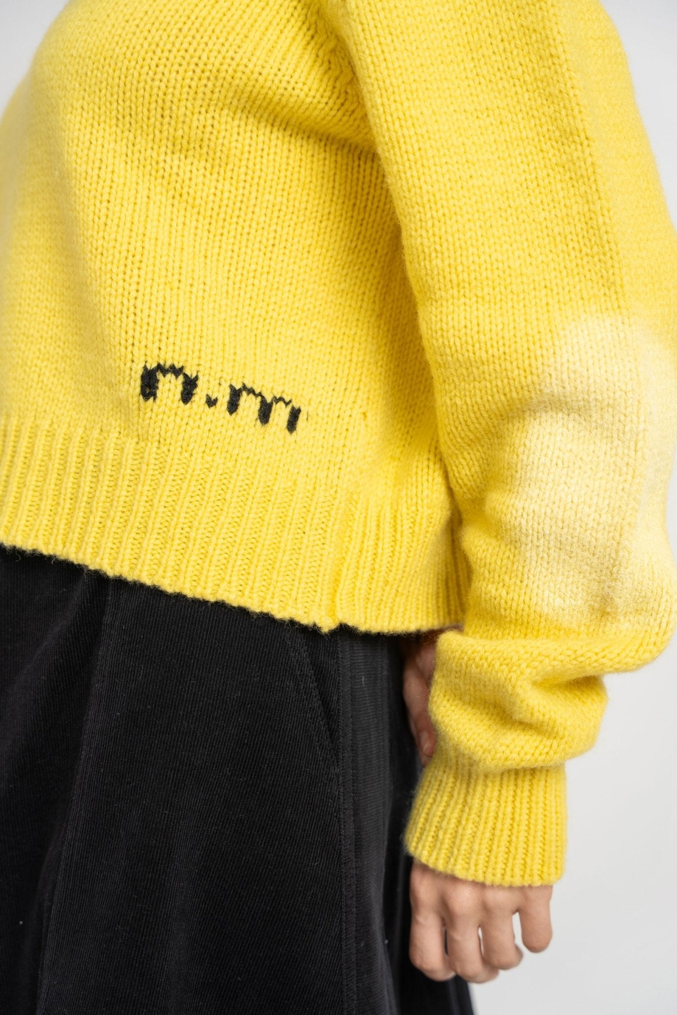 Knit Crewneck Cropped Sweater - shopndotm - Teen Clothing