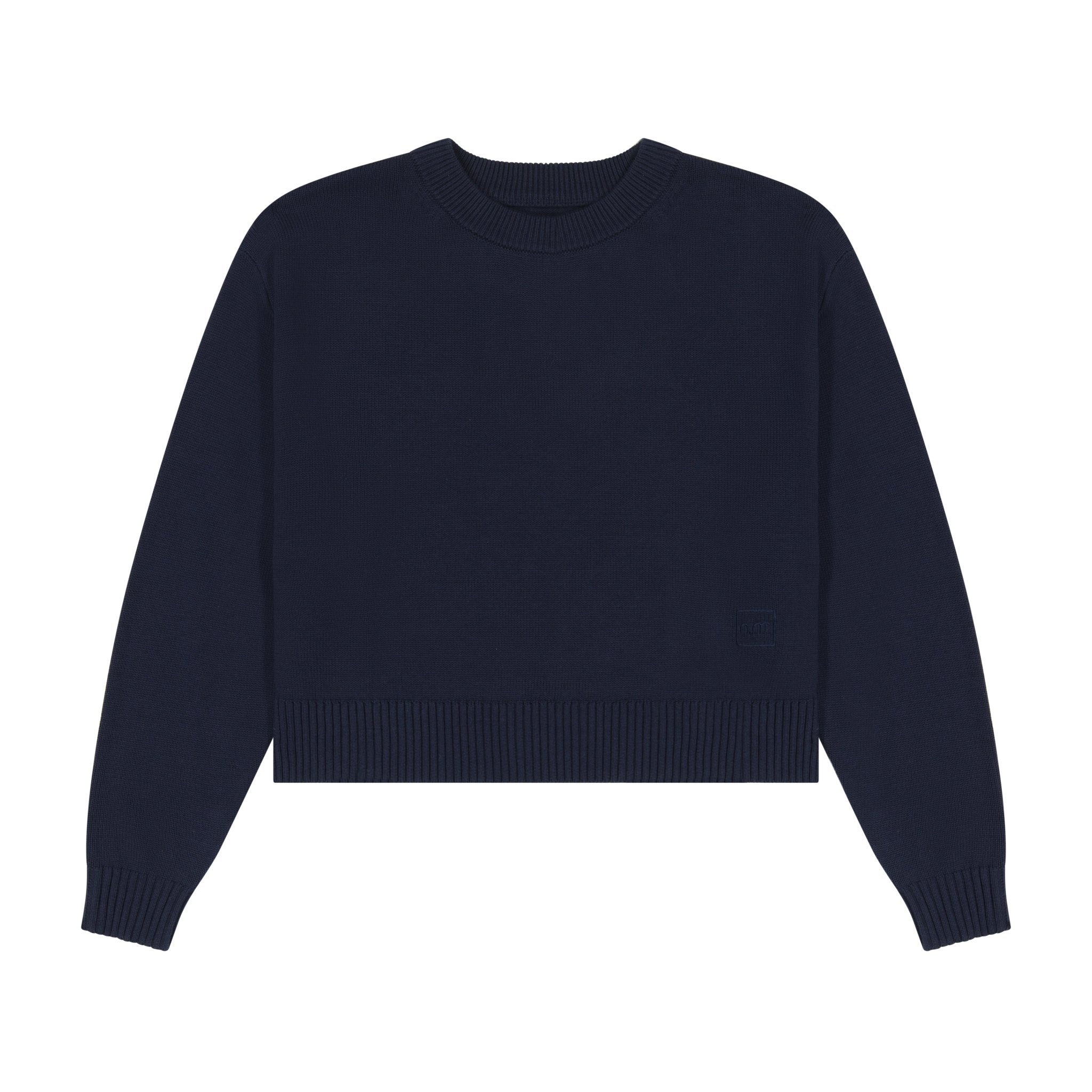 Knit Cropped Sweater - Blue - shopndotm - Teen Clothing