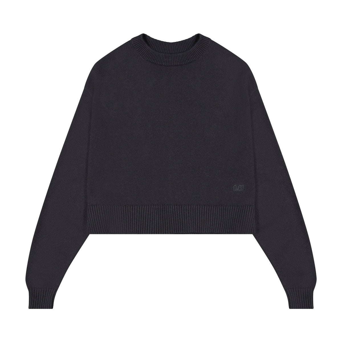 Knit Cropped Sweater For Slip Maxi - Black - shopndotm - Young Adult/Women Clothing
