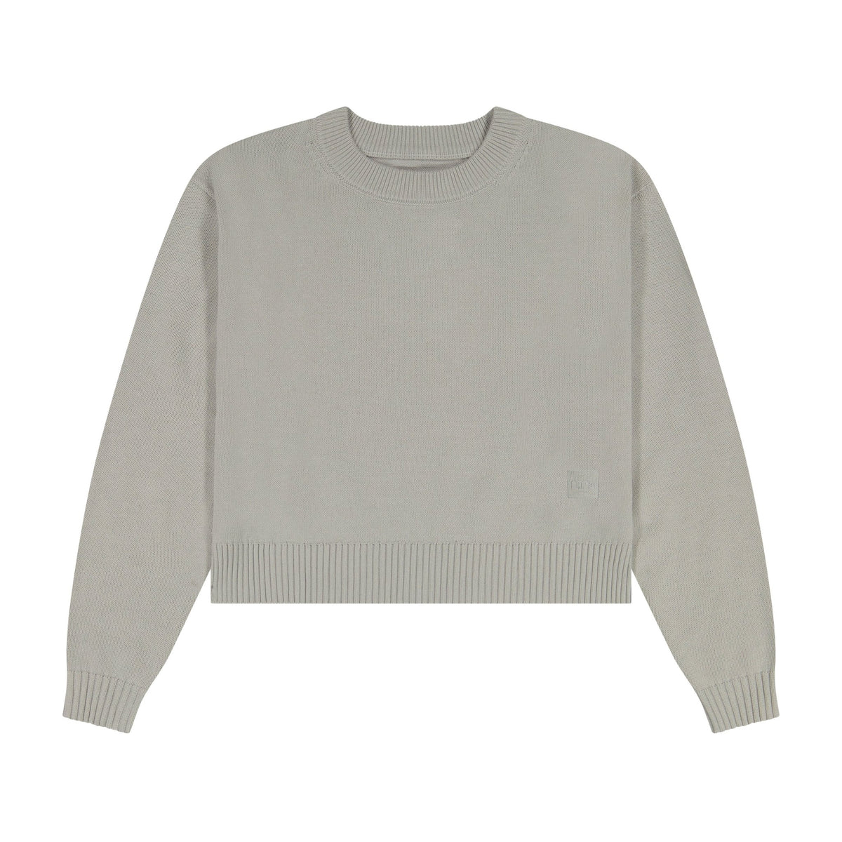 Knit Cropped Sweater - Grey - shopndotm - Teen Clothing