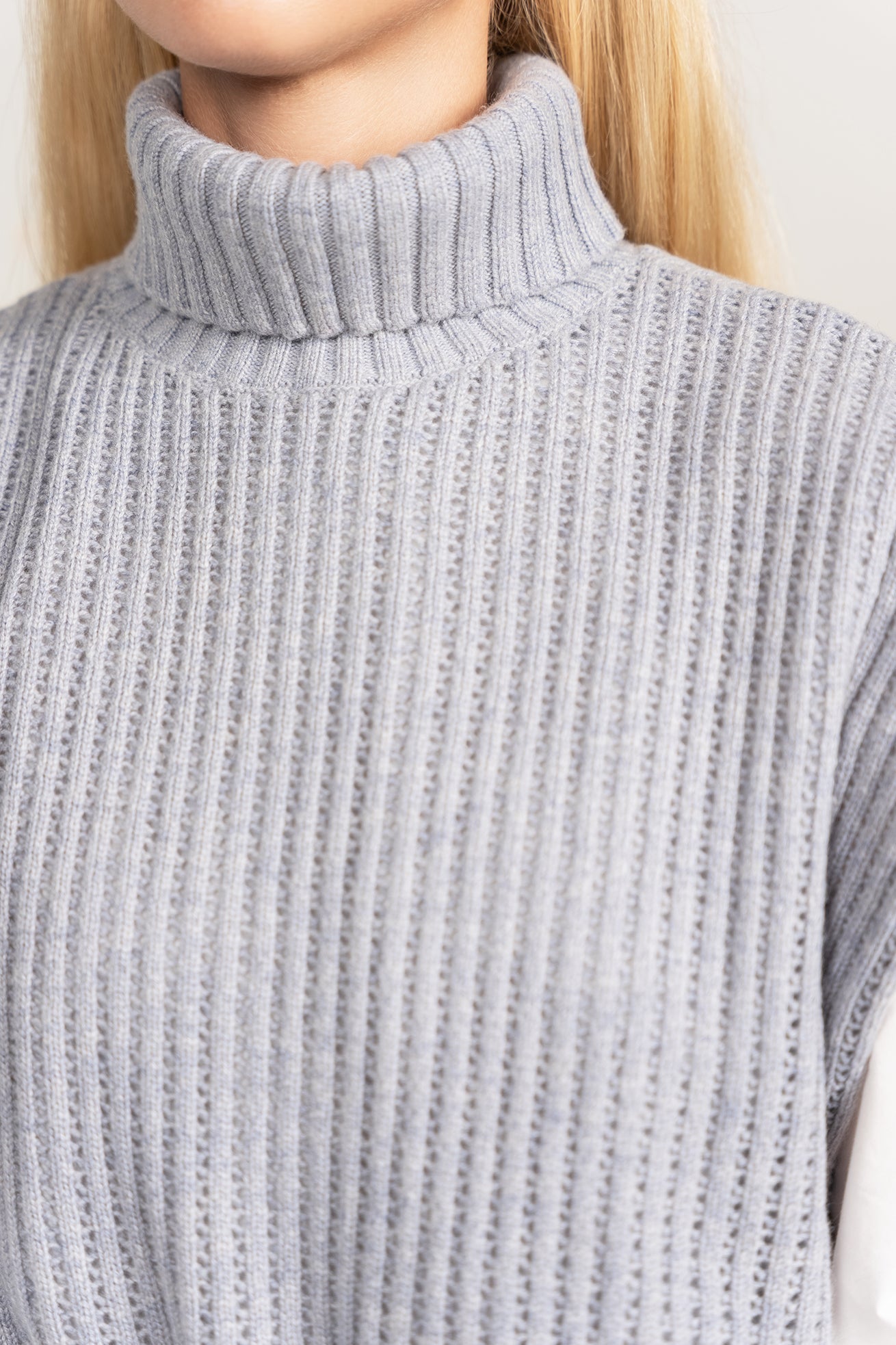 Knit Vest - Slate Blue - shopndotm - Teen Clothing