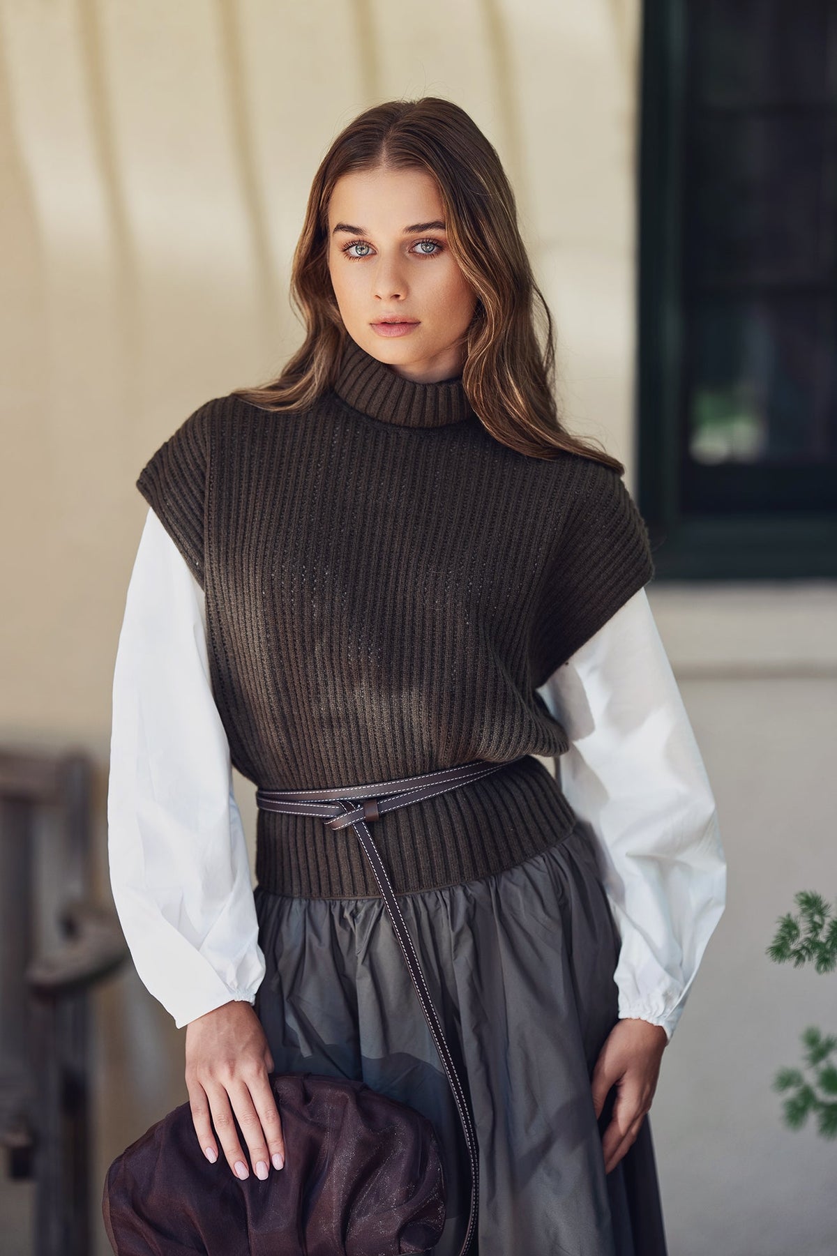 Knit Vest - Steel - shopndotm - Young Adult/Women Clothing