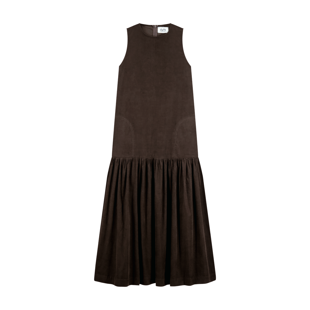 Longline Tiered Maxi - Brown - shopndotm - Teen Clothing