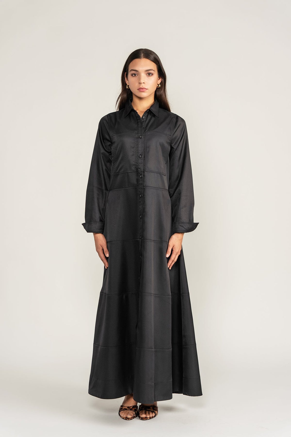 Maxi Dress W Pockets - Black - shopndotm - Young Adult/Women Clothing