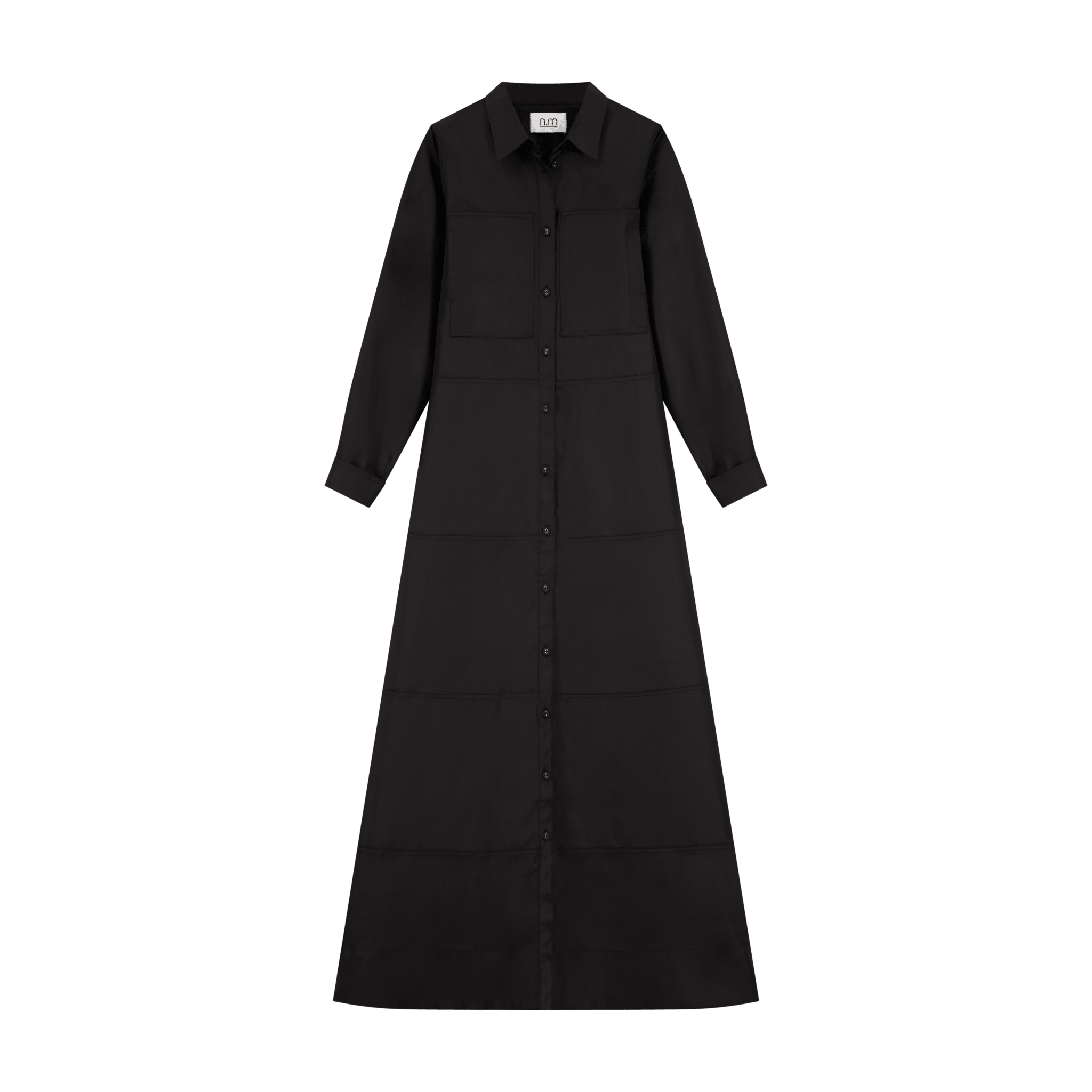 Maxi Dress W Pockets - Black - shopndotm - Teen Clothing