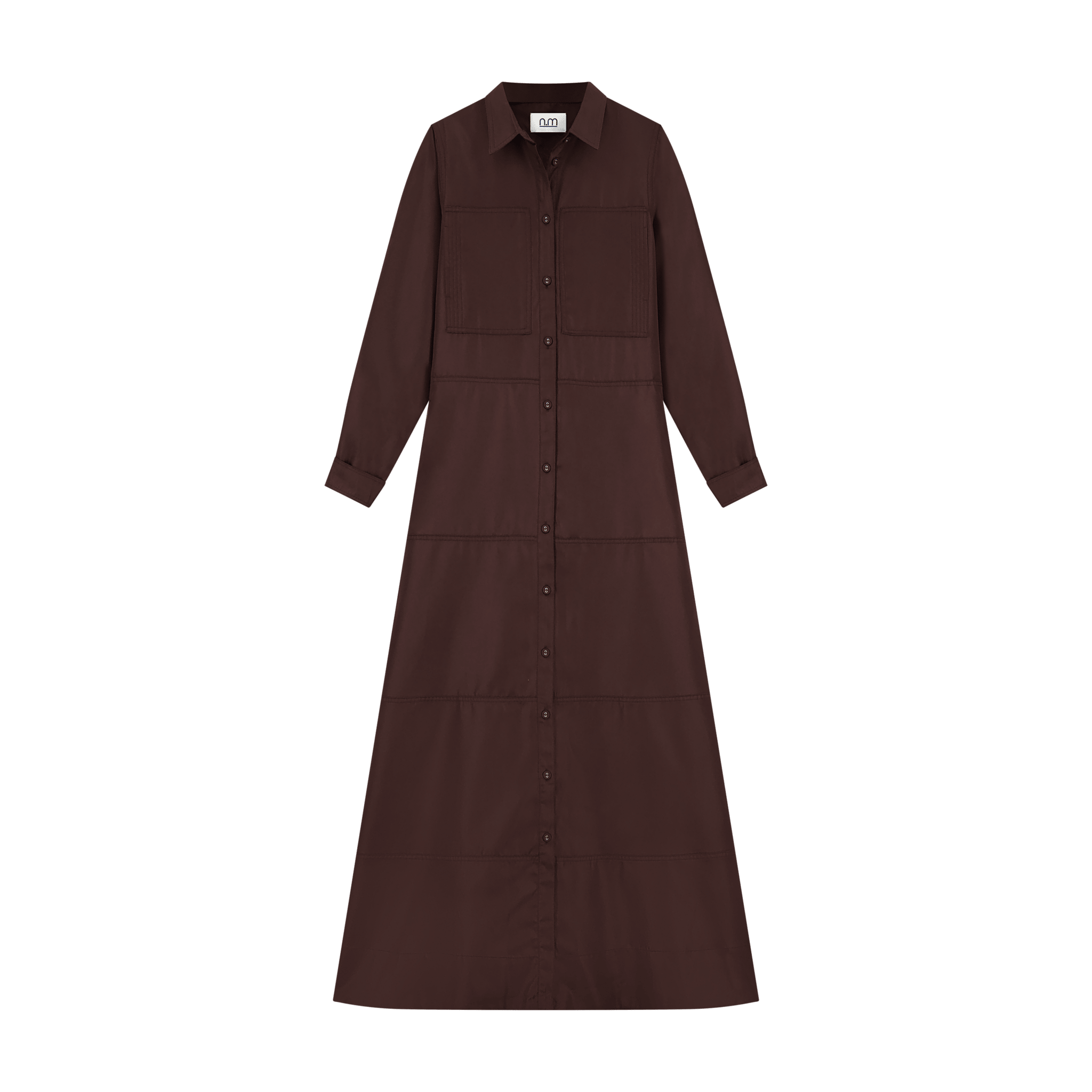 Maxi Dress W Pockets - Brown - shopndotm - Teen Clothing