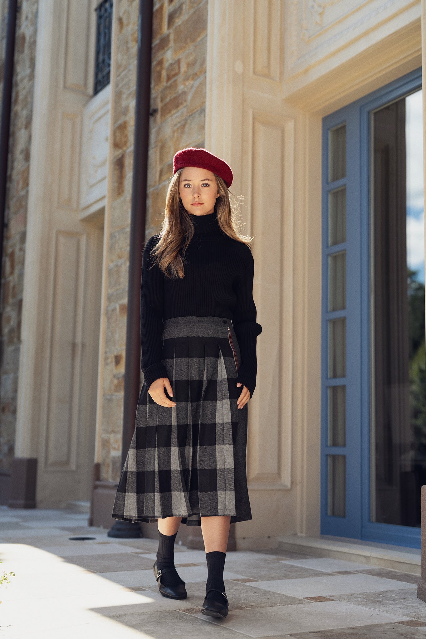 Plaid Pleated Skirt - shopndotm - Teen Clothing