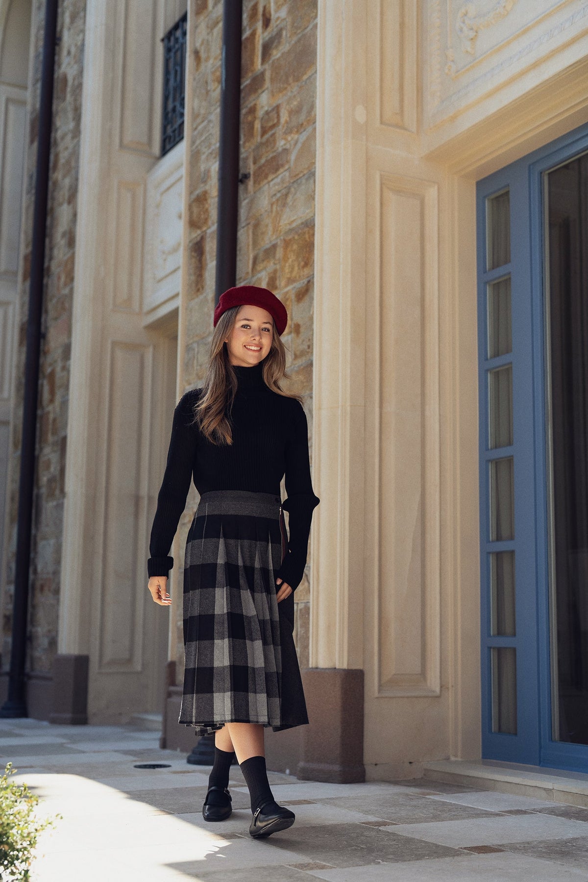 Plaid Pleated Skirt - shopndotm - Teen Clothing