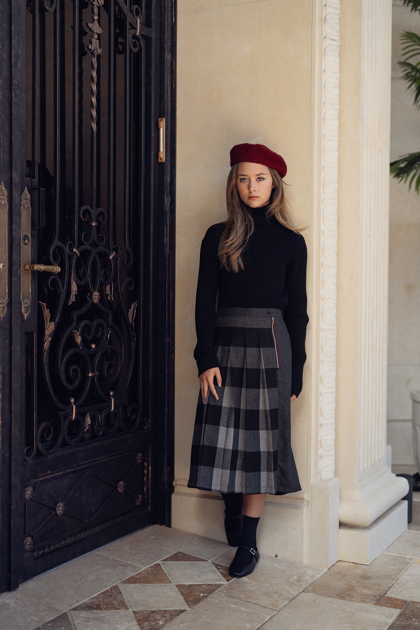 Plaid Pleated Skirt - shopndotm - Teen Clothing