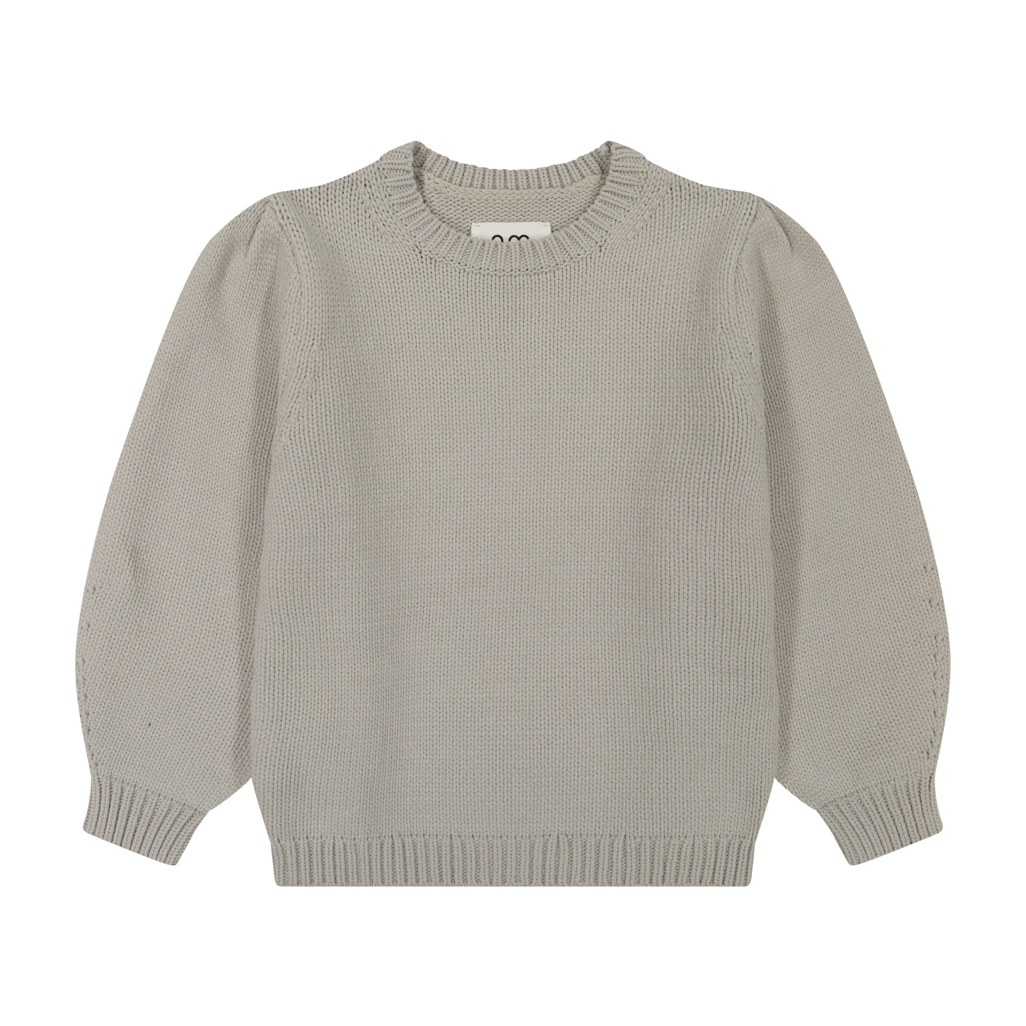 Puff Knit Sweater - Grey - shopndotm - Teen Clothing
