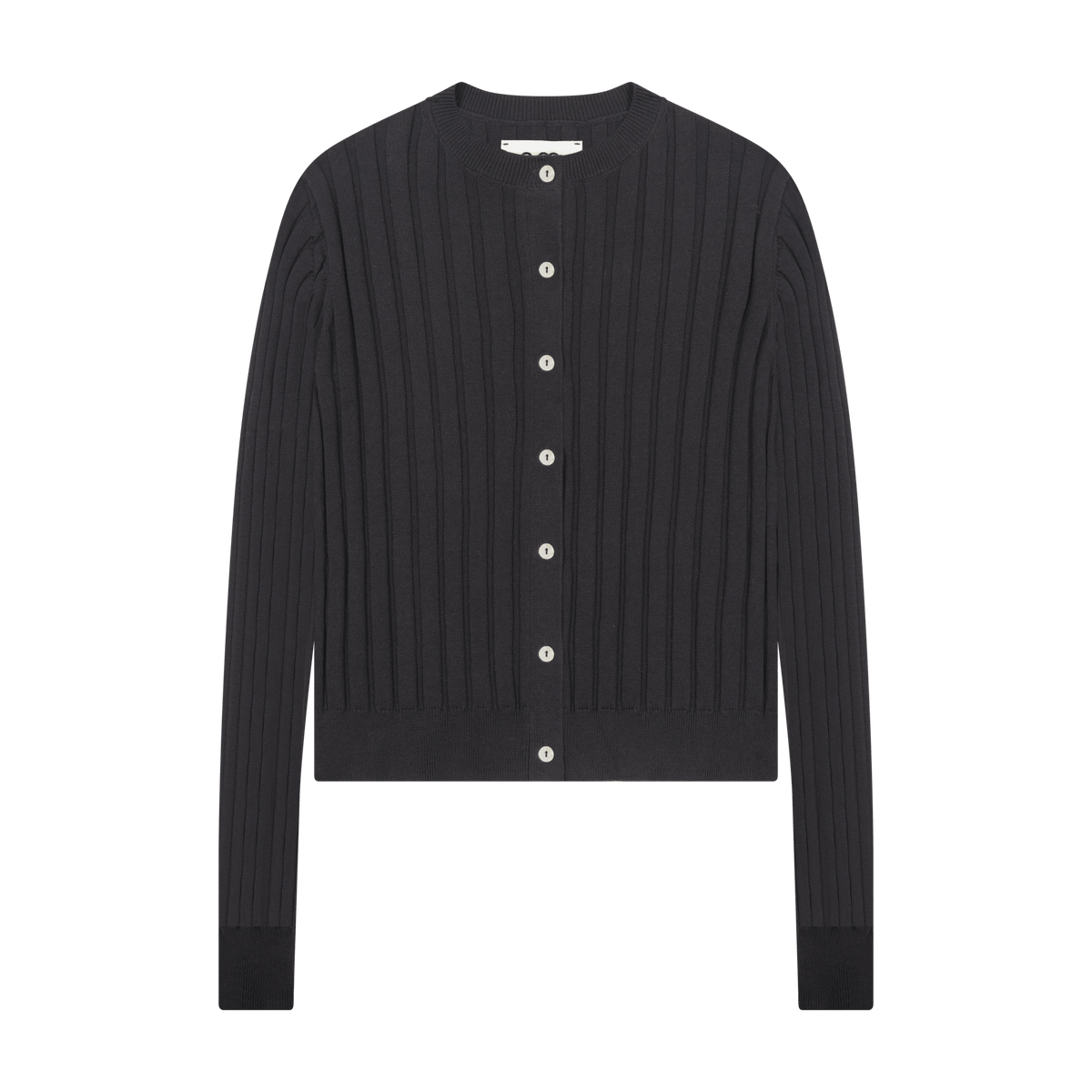 Ribbed Cardigan - Black - shopndotm - Young Adult/Women Clothing