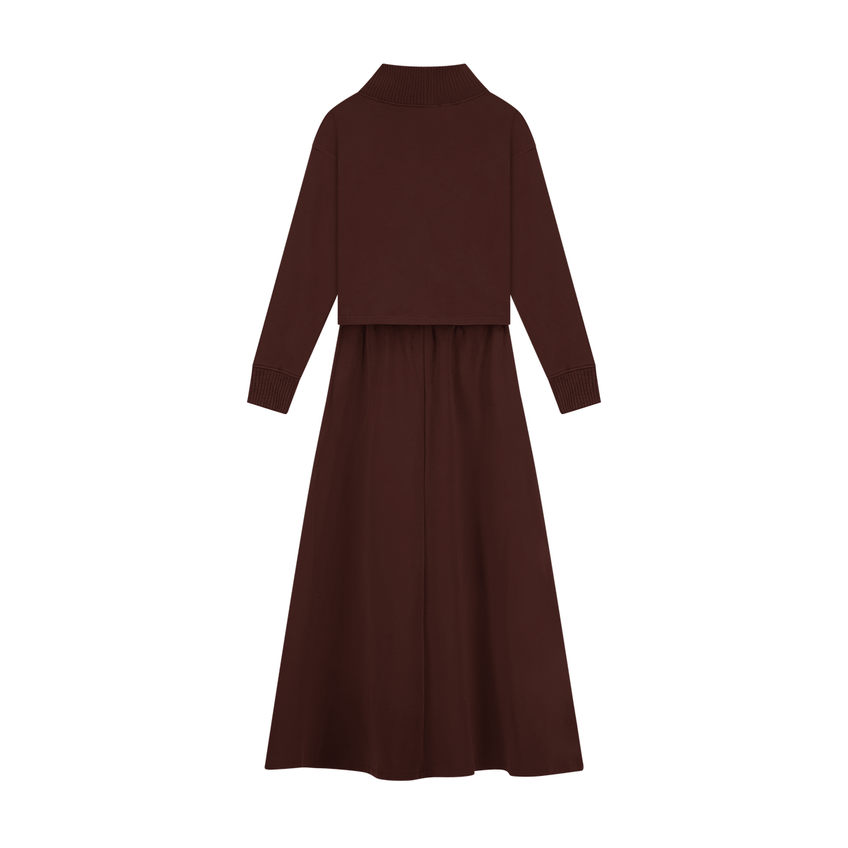 Ribbed Edge Set - Brown - shopndotm - Teen Clothing