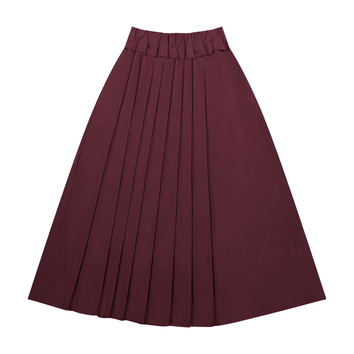 Side Panel Skirt - Burgundy - shopndotm - Teen Clothing