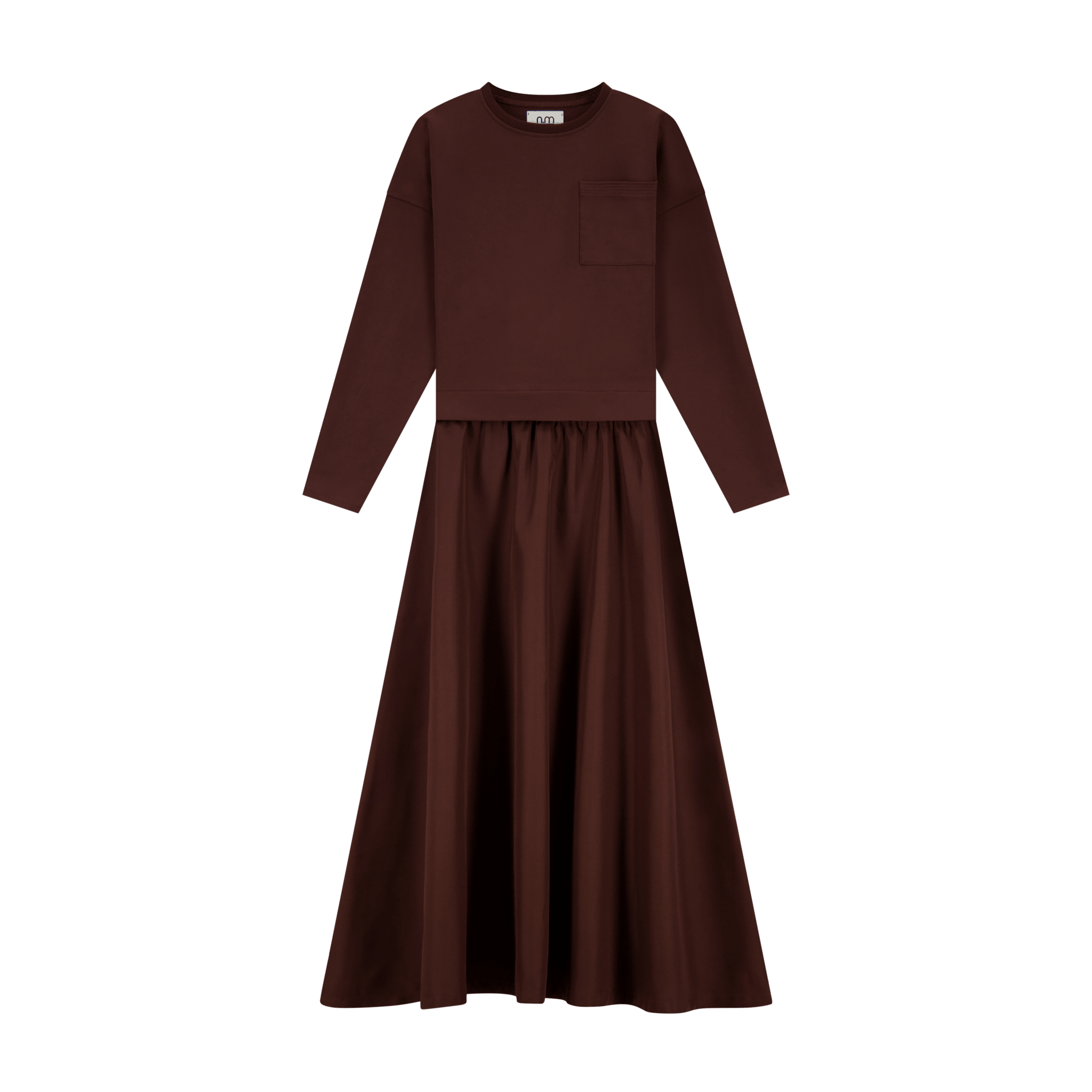 Silk Blend Set - Brown - shopndotm - Teen Clothing