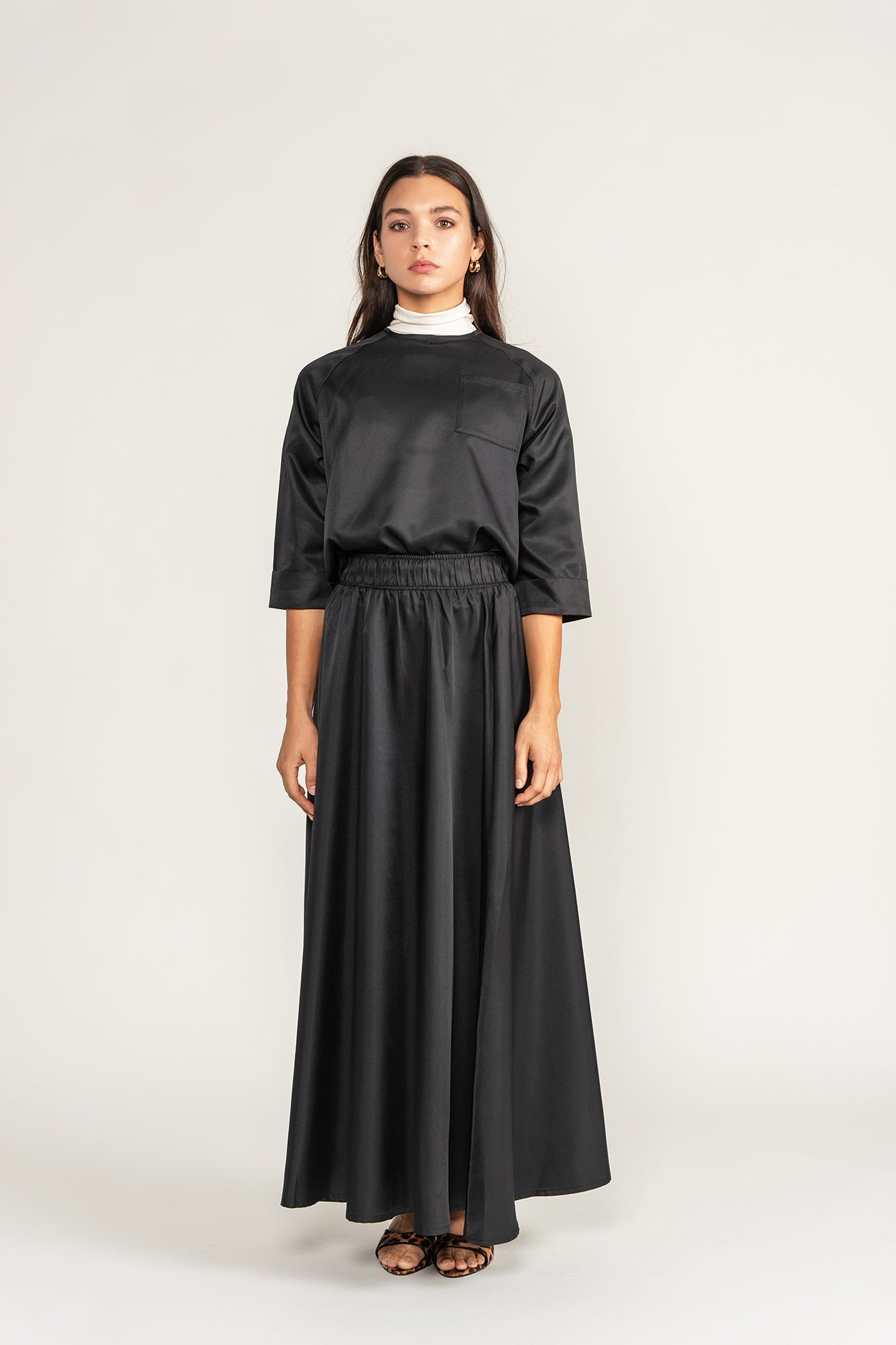 Silky Set - Black - shopndotm - Teen Clothing