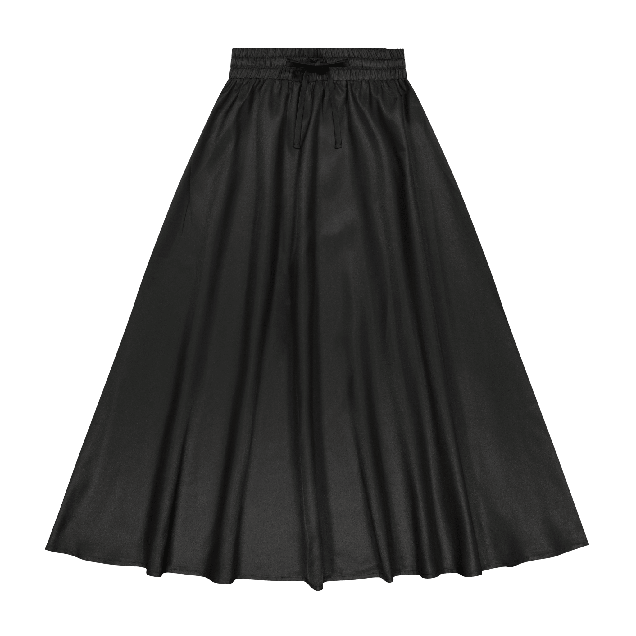 Silky Skirt - Black - shopndotm - Teen Clothing