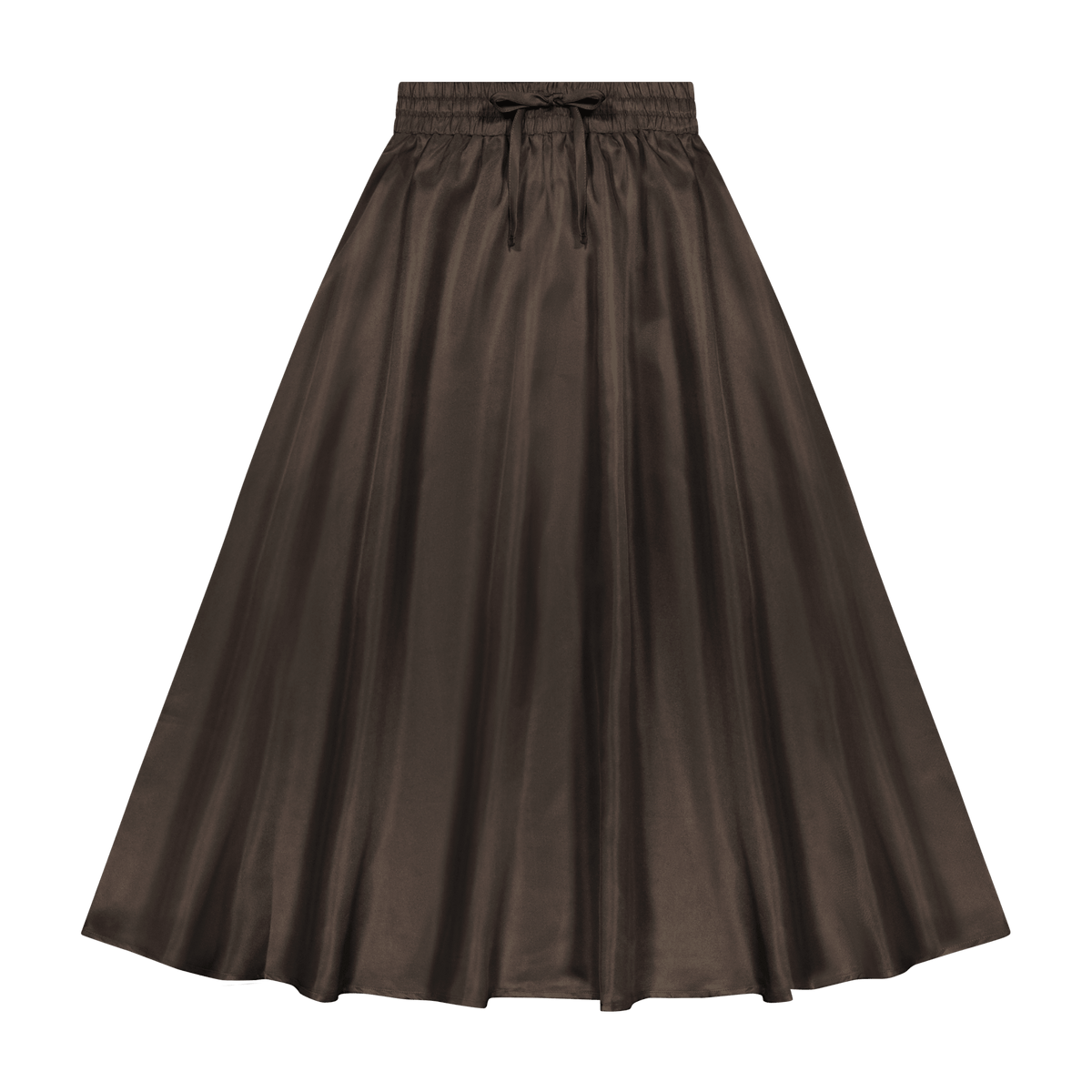 Silky Skirt - Brown - shopndotm - Teen Clothing