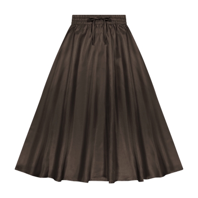 Silky Skirt - Brown