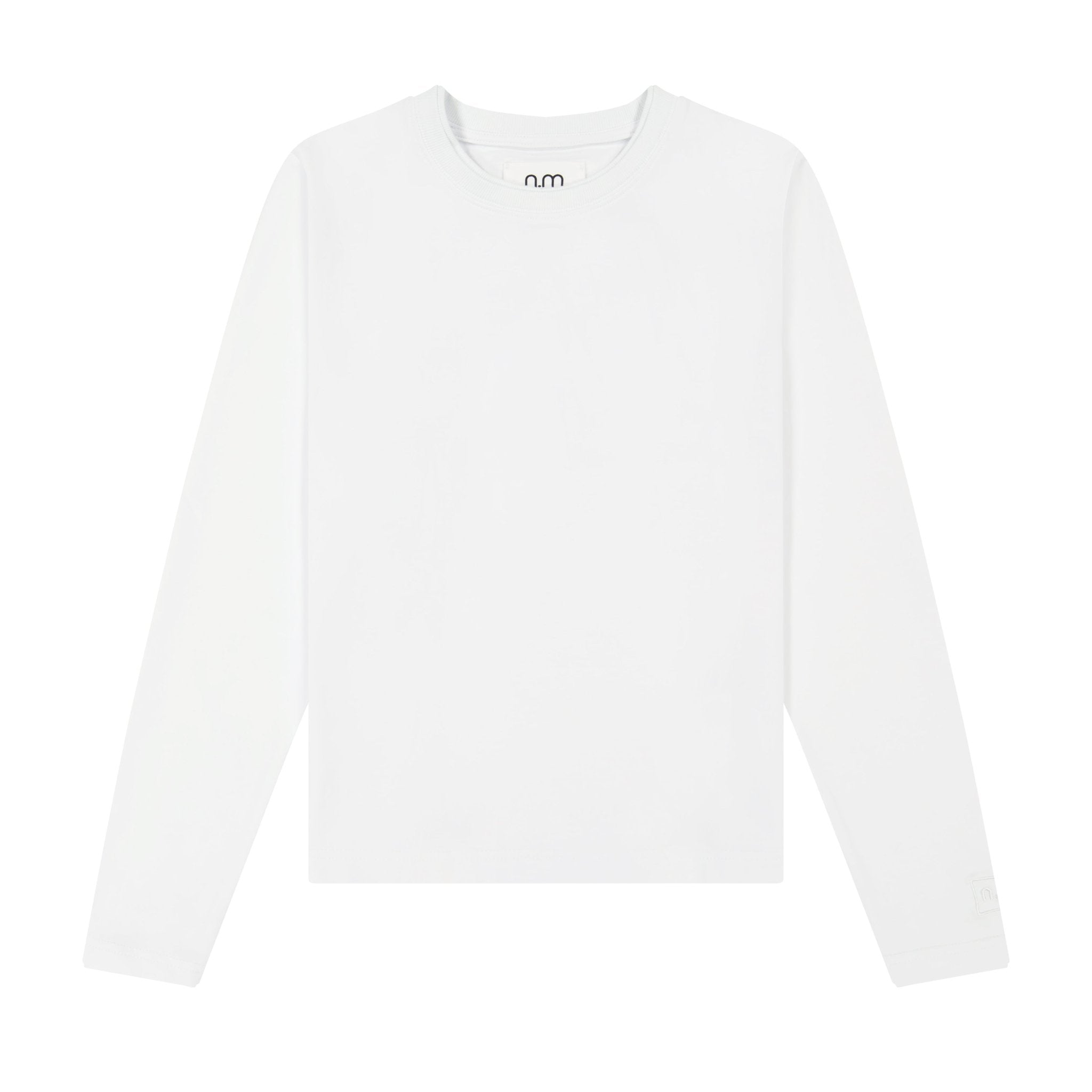 Solid Crewneck Tee - White - shopndotm - Teen Clothing