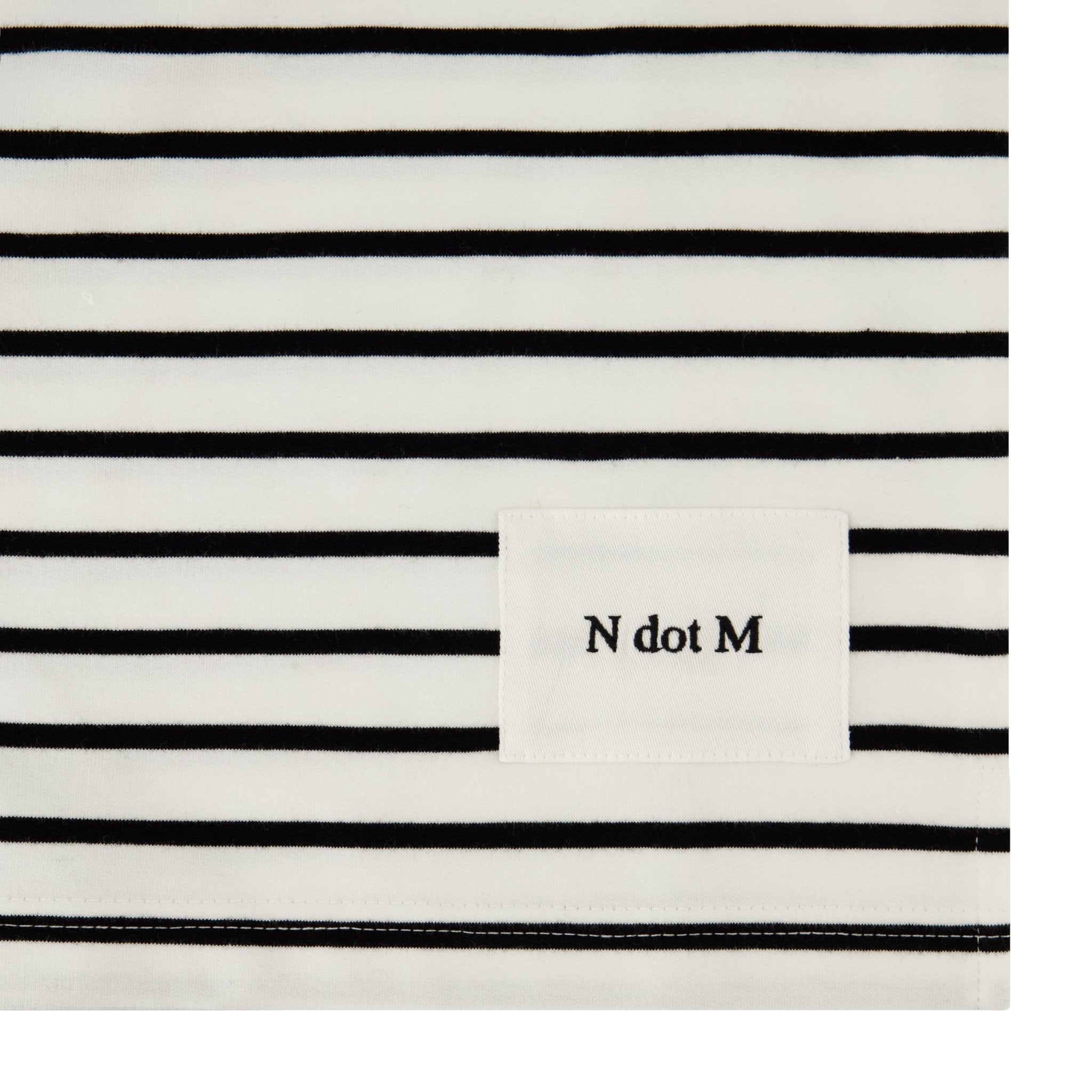 Striped Crewneck Tee - Black & White - shopndotm - Teen Clothing