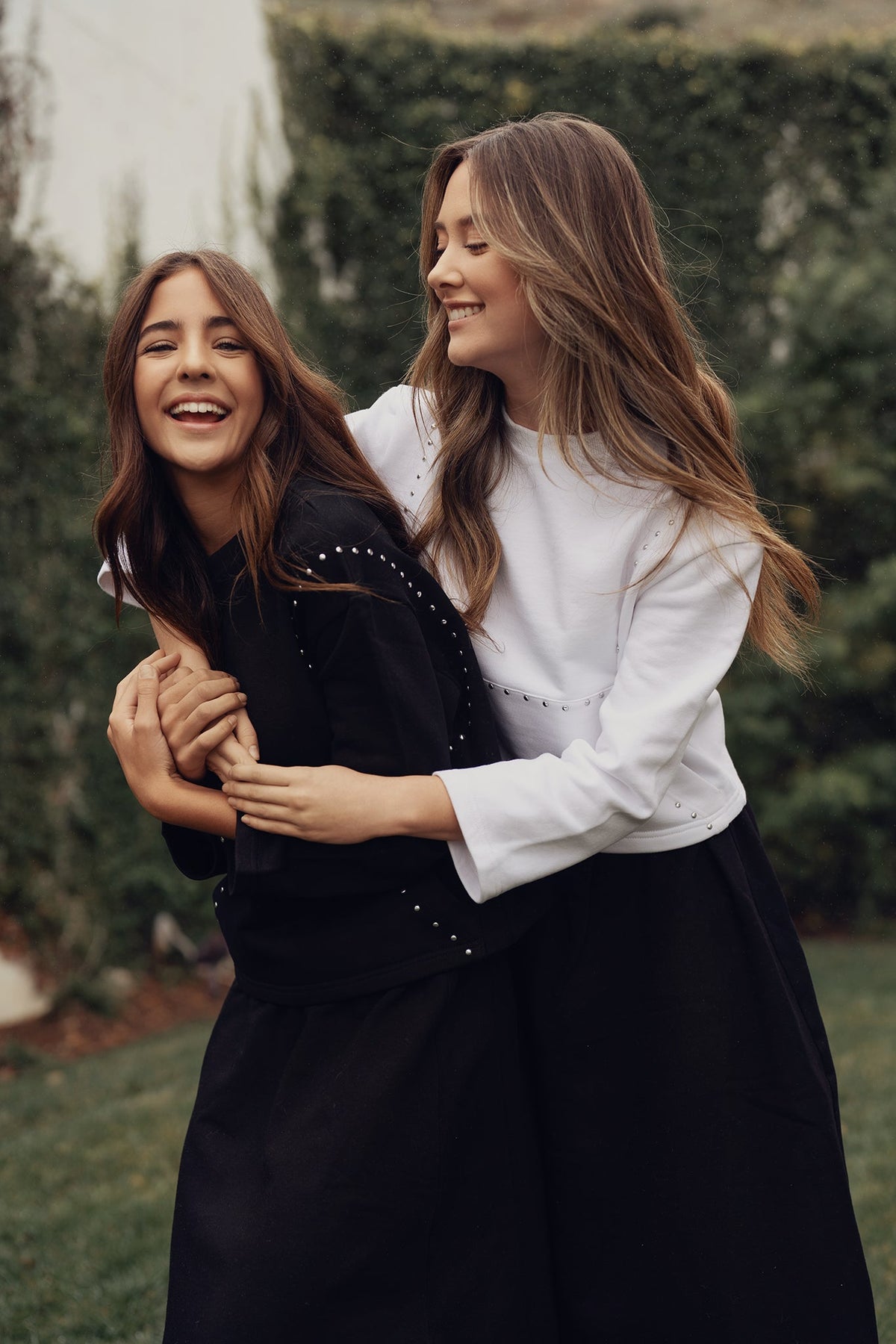 Studded Sweatshirt - White - shopndotm - Teen Clothing