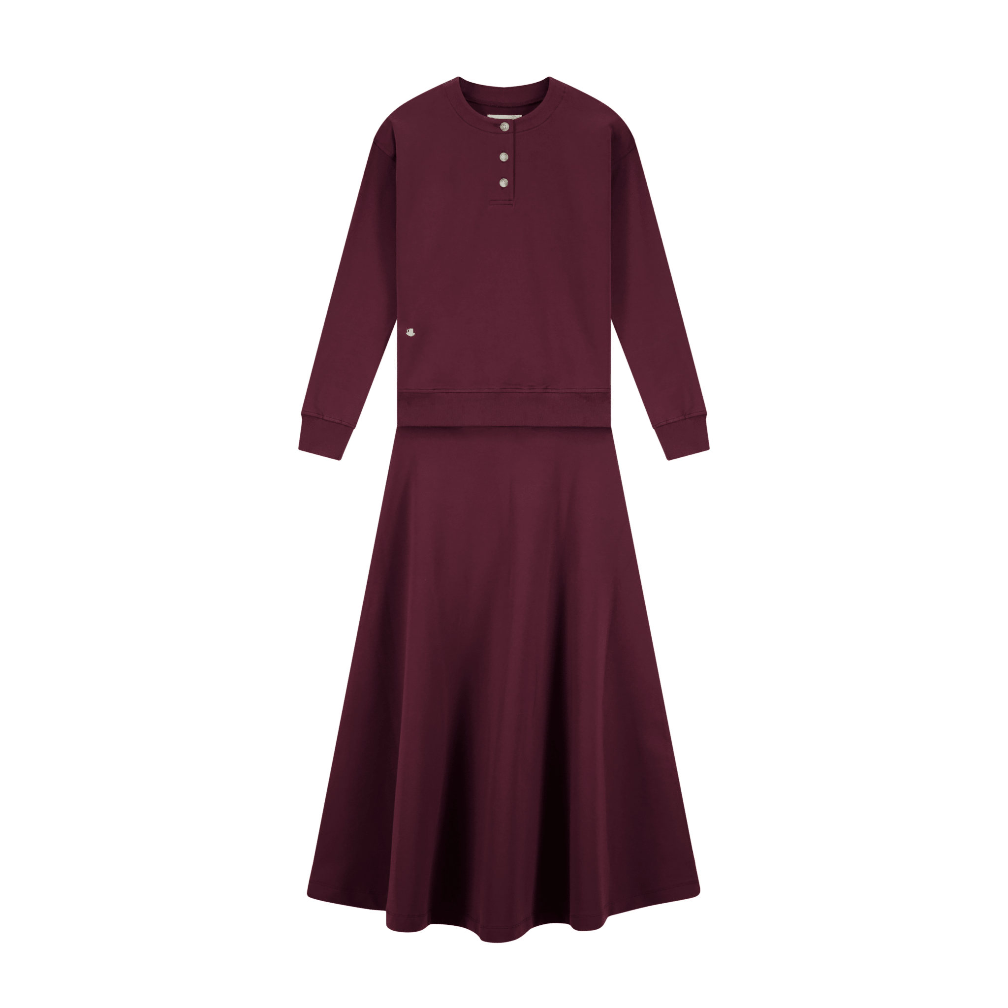 Sweatshirt Set - Burgundy - shopndotm - Teen Clothing