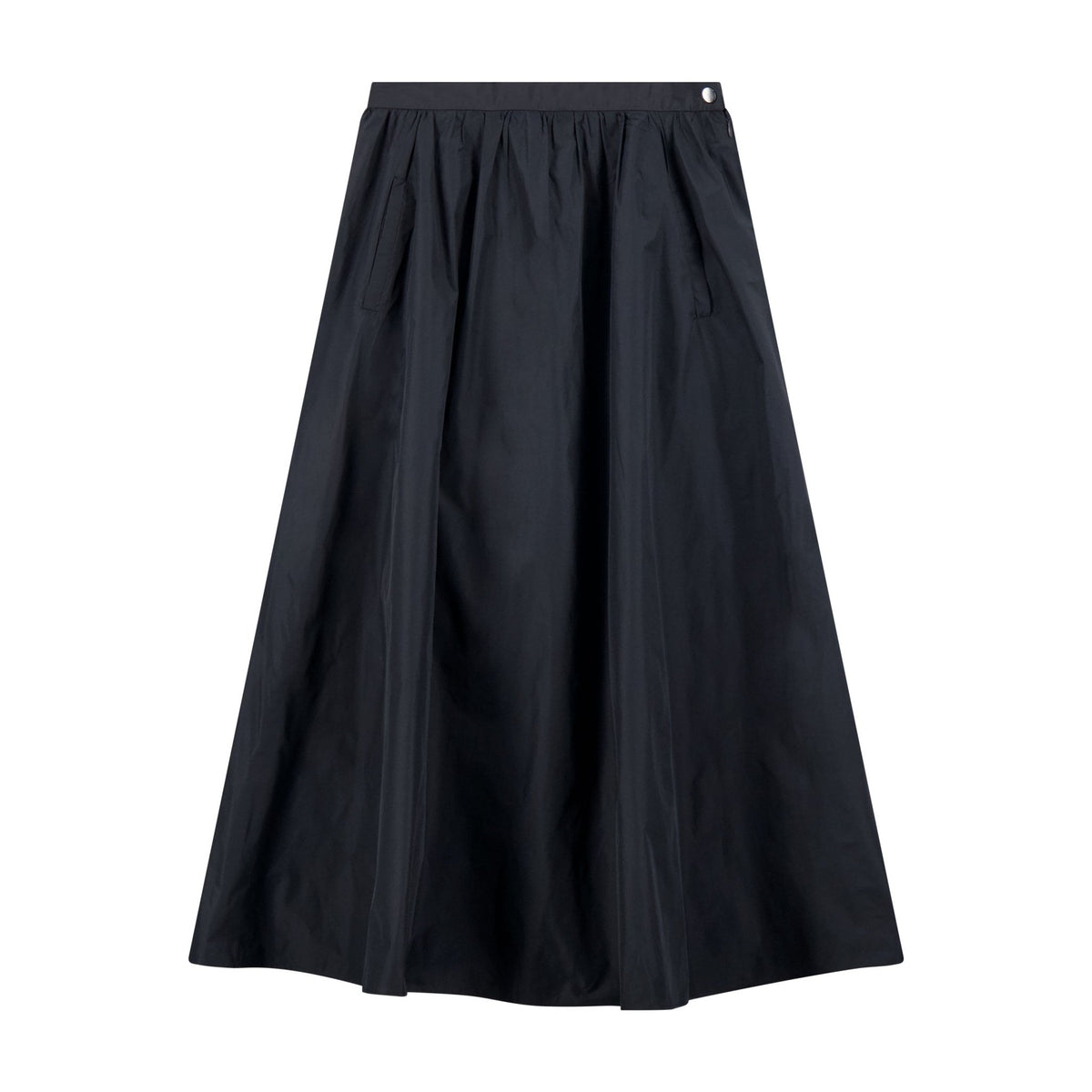 Taffeta Gathered Skirt - Black - shopndotm - Teen Clothing
