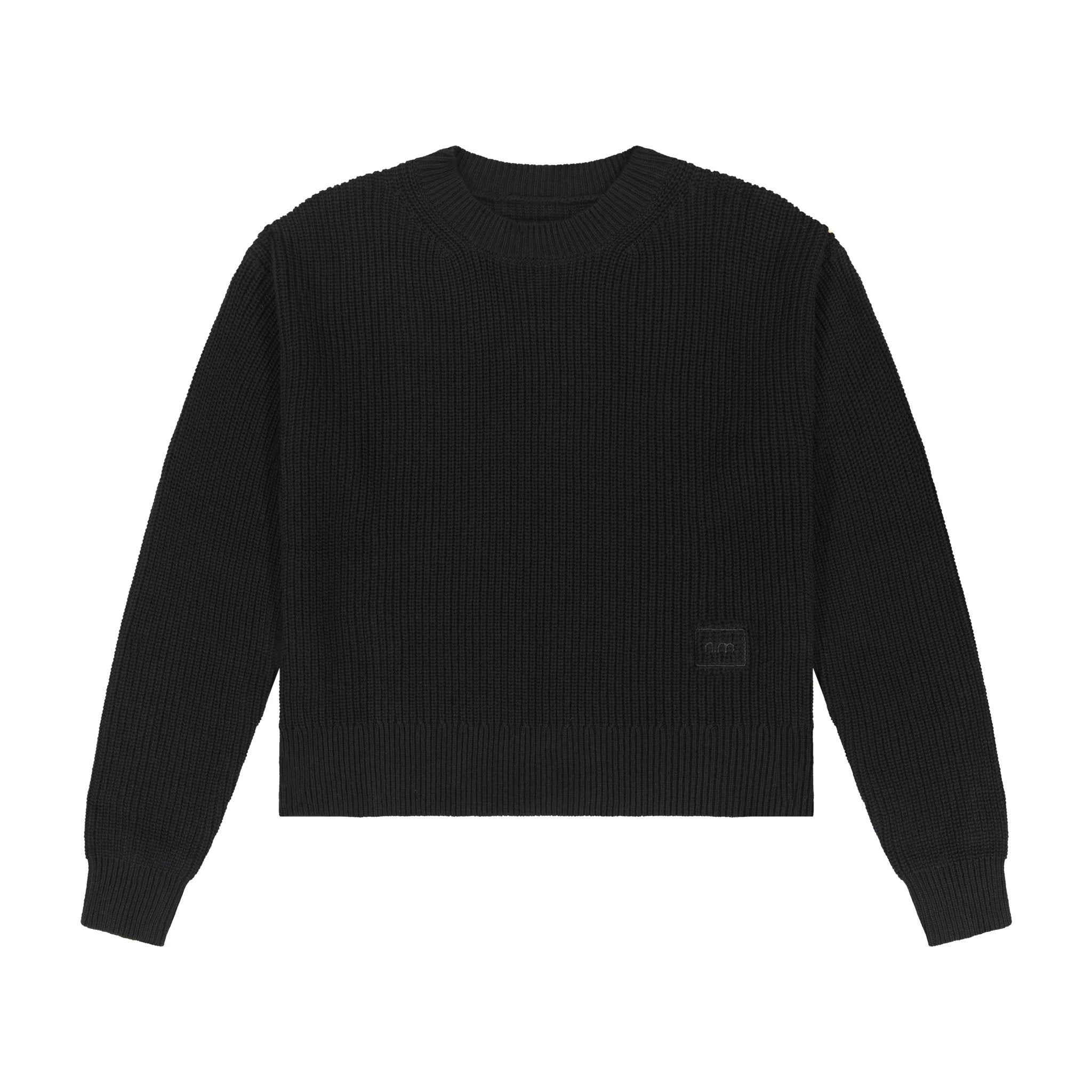 Textured Knit Sweater - Black - shopndotm - Teen Clothing