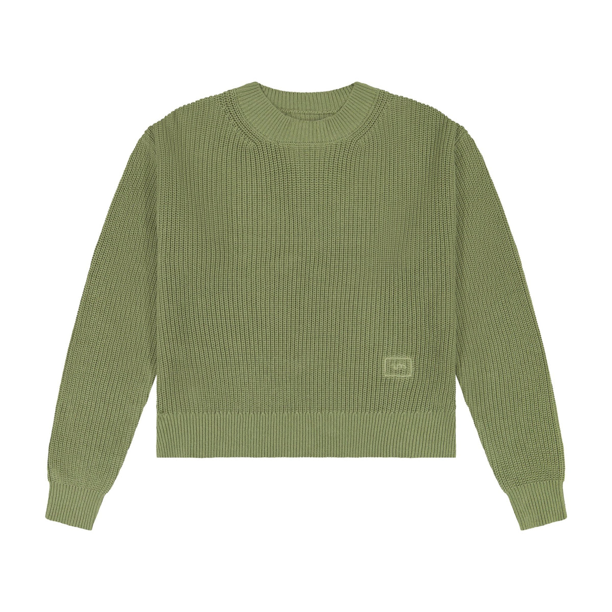 Textured Knit Sweater - Sage - shopndotm - Young Adult/Women Clothing