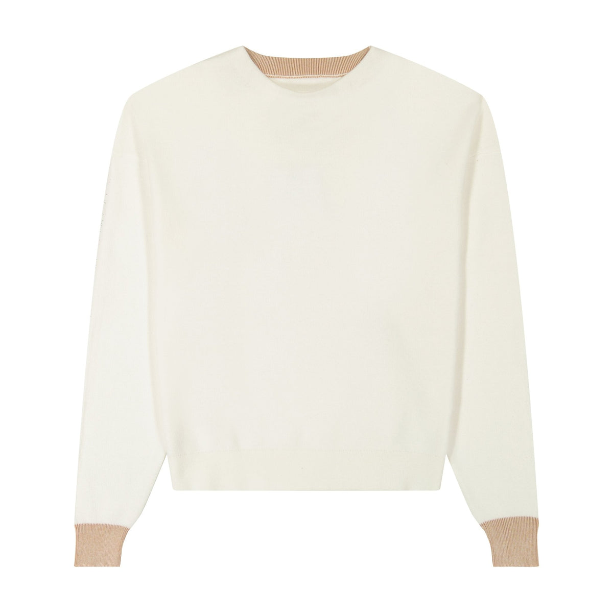 Thin Knit Crewneck Sweater - shopndotm - Teen Clothing