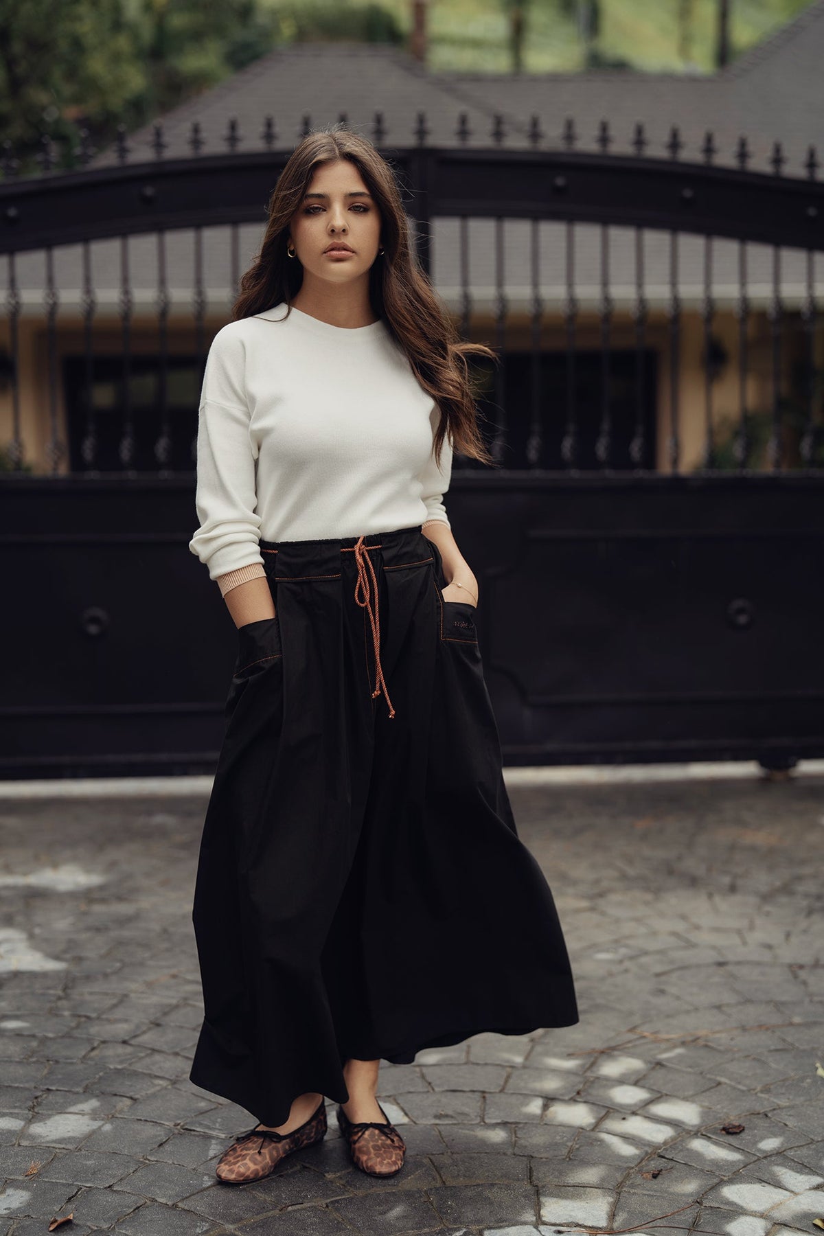 Thin Knit Crewneck Sweater - shopndotm - Teen Clothing