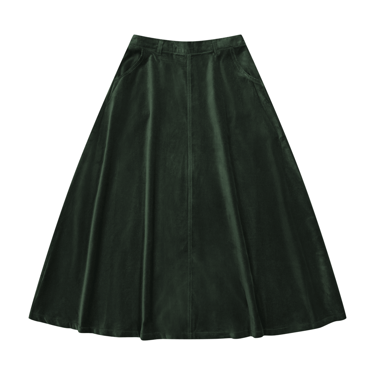 Velour Velvet Skirt - Green - shopndotm - Teen Clothing